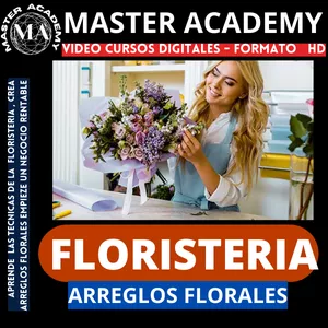 Imagen de portada para Curso online CURSO FLORISTERIA - ARREGLOS FLORALES  PARA NEGOCIO