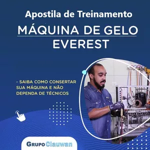 Imagem de capa para o Ebook Apostila de Treinamento para Maquina de Gelo Everest em Cubo