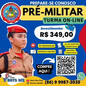 Imagem de capa para o Curso online Pré-Colégios Militares (6º ano)
