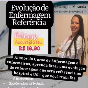 Imagem de capa para o Ebook E-book Evolução de Enfermagem
