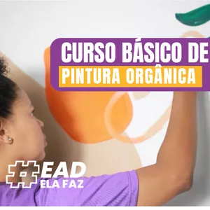 Imagem de capa para o Curso online CURSO BÁSICO DE PINTURA ORGÂNICA