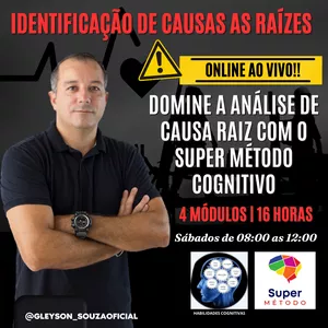 Imagem do curso Super Método Cognitivo, com foco em desenvolvimento das habilidades mentais, raciocínio lógico, modelagem de hipóteses e estruturação da análise.