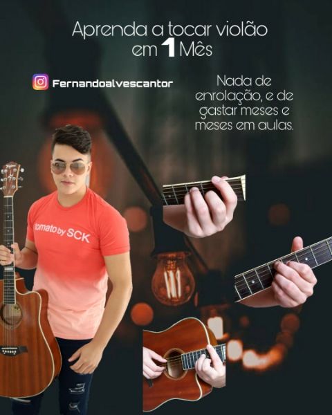 Imagem do curso Aprendendo a tocar violão em 1 mês!!!