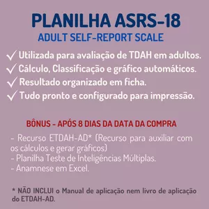 Imagem de capa para o Curso online Planilha ASRS-18