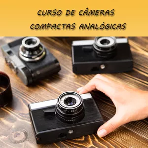 Curso de fotografia de câmera compacta analógica