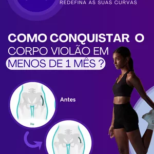 Imagem de capa para o Ebook HIP DIPS - Como conquistar o corpo violão