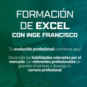 Imagen de portada para Curso online Formación de Excel con Inge Francisco