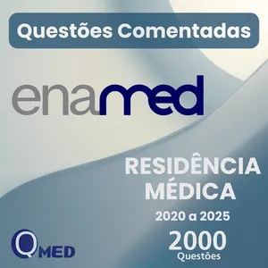 Imagem de capa para o Ebook 2.000 Questões Comentadas de Residência Médica para o ENAMED