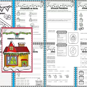 Imagem de capa para o Ebook PACOTE DE ATIVIDADES DE NATAL - PORTUGUÊS E MATEMÁTICA