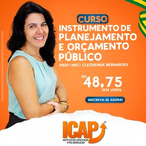 Imagem de capa para o Curso online INSTRUMENTOS DE PLANEJAMENTO (PPA, LDO E LOA) E A EXECUÇÃO ORÇAMENTÁRIA DA RECEITA E DA DESPESA
