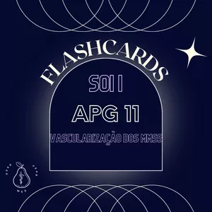 Imagem de capa para o Ebook FLASHCARDS - SOI I - APG 11 - VASCULARIZAÇÃO DOS MMSS