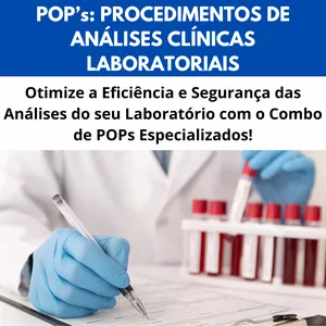 Imagem de capa para o Curso online  Oferta 3 - Combo de POPs Análises Clínicas + E-book