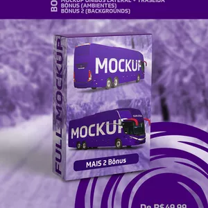 Imagem de capa para o Curso online Mockup Ônibus - PSD 2021 (Português Brasil)