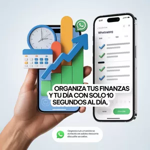 Imagen de portada para Ebook "Tu Asistente Financiero y Personal  24/7 en WhatsApp"
