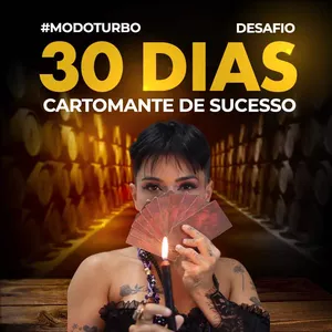 Imagem de capa para o Curso online #ModoTurbo - Desafio Cartomante em 30 dias por Thaline do Axé