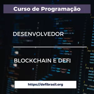 Imagem de capa para o Curso online Blockchain com smartcontracts + Programação DeFi