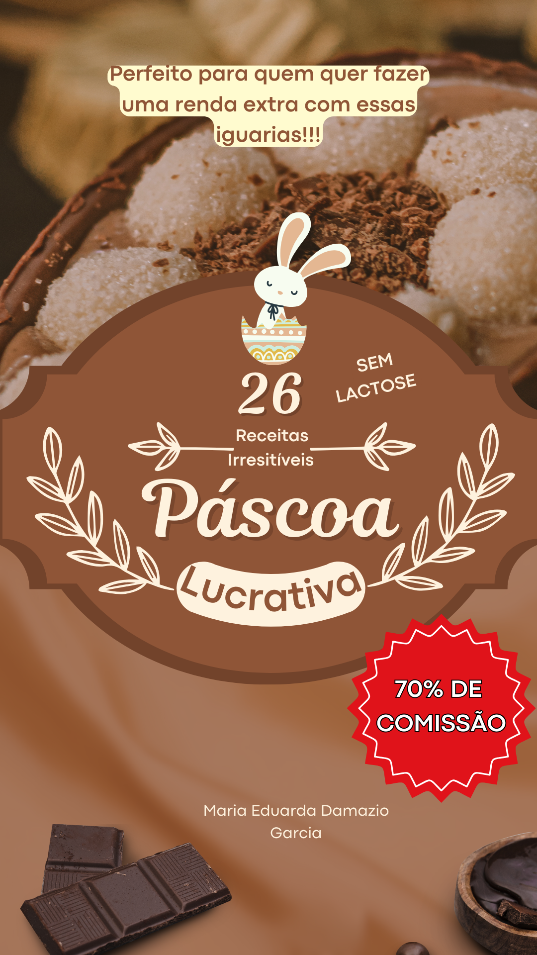 Imagem do curso Páscoa Lucrativa - 26 Receitas Irresistíveis (SEM LACTOSE) 