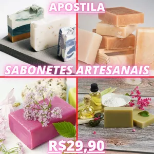 Imagem de capa para o Ebook APOSTILA SABONETES ARTESANAIS