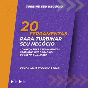Imagem de capa para o Ebook 20 FERRAMENTAS PARA TURBINAR SEU NEGÓCIO