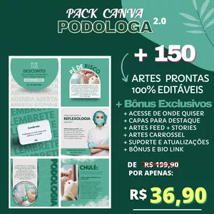 Imagem do curso Pack Canva Podóloga 2.0