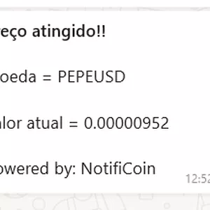 Imagem de capa para o Curso online NotifiCoin - Notificações de criptomoedas no seu WhatsApp