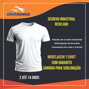 Imagem de capa para o Ebook Molde Digital Camisa Gola Careca - INFANTIL