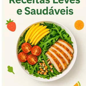 Imagem de capa para o Ebook Receitas Leves &amp; Saudáveis