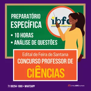 Imagem de capa para o Curso online FEIRA DE SANTANA: ESPECÍFICA PROF. DE CIÊNCIAS