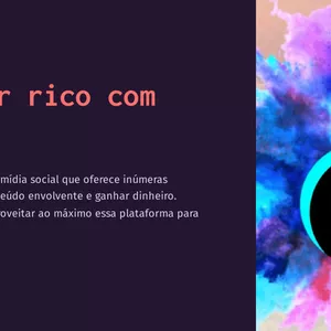 Imagem de capa para o Ebook Como ficar rico com Tiktok - Guia para Iniciantes