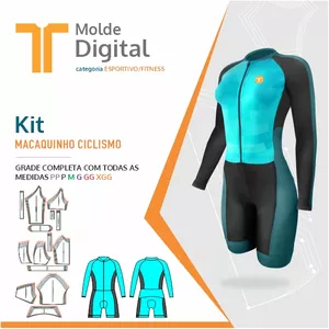 Imagem de capa para o Curso online kit molde Digital Macaquinho Ciclismo