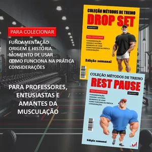 Imagem de capa para o Ebook Métodos de Treino - Drop Set e Rest Pause (fascículos 1 e 2)