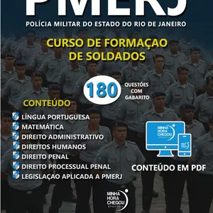 Imagem de capa para o Ebook Apostila completa para PMRJ
