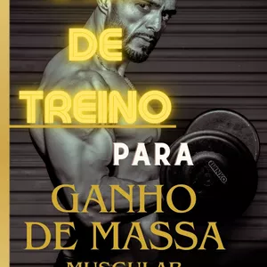 Imagem de capa para o Ebook Guia Ganho Rápido de Massa Muscular ''TRANFORMAÇÃO RÁPIDA''