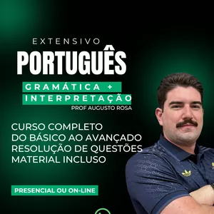 Imagem do curso Curso de Português - Gramática + Interpretação