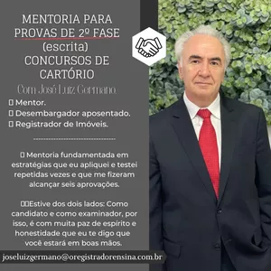 Imagem de capa para o Curso online MENTORIA PARA PROVAS DE 2ª  FASE DE CONCURSOS DE CARTÓRIO.