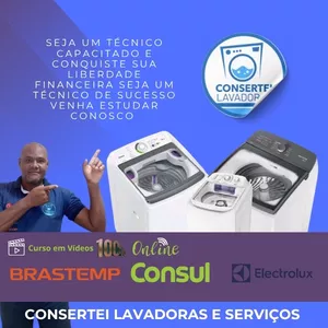 Imagem de capa para o Curso online Consertei Lavadoras e Serviços e Cursos