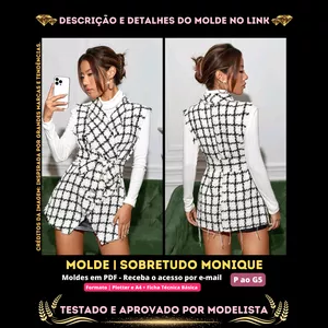 Imagem de capa para o Curso online ✨[Molde em PDF] - Sobretudo Monique. ID 3913244
