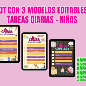 Imagen de portada para Ebook KIT PLANER TAREAS NIÑAS