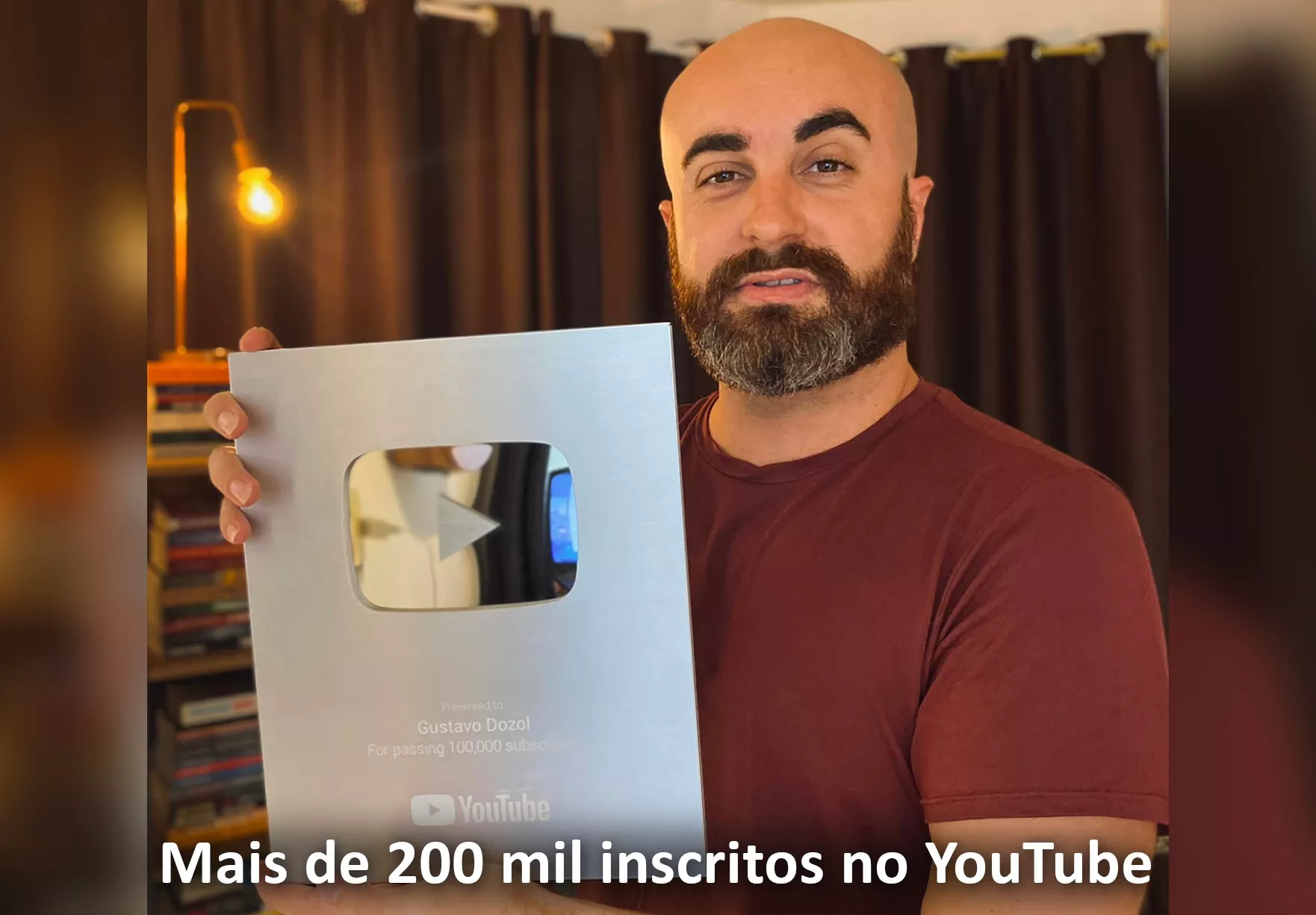 Mas de 200 mil inscritos no YouTube