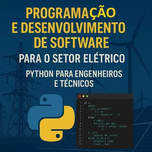 Imagem de capa para o Curso online Noções Básicas de Programação e Desenvolvimento de Software para o Setor Elétrico: Python para Engenheiros e Técnicos 