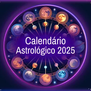 Imagem de capa para o Ebook Calendário Astrológico 2025