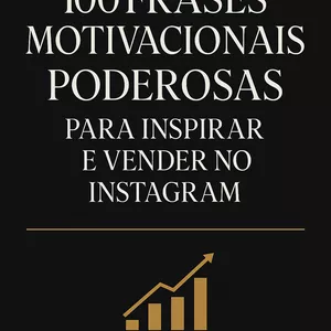 Imagem de capa para o Ebook Pack de Frases Motivacionais para Instagram — 100 Frases + 10 Bônus + Link Editável no Canva