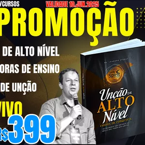 Imagem de capa para o Curso online COMBO 10 CURSOS + 1 LIVRO A UNÇÃO DE ALTO NÍVEL + 50 AULAS AO VIVO + 12 MESES DE ACESSO