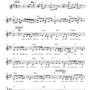 Imagem de capa para o Ebook Ser Reconhecido Renascer Praise - Cifra - melodia e Letra