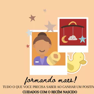 Imagem de capa para o Curso online MINI CURSO FORMANDO MÃES: CUIDADOS COM O RECÉM NASCIDO