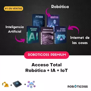 Imagen de portada para Ebook Roboticoss Premium – Aprende Robótica, IA e IoT