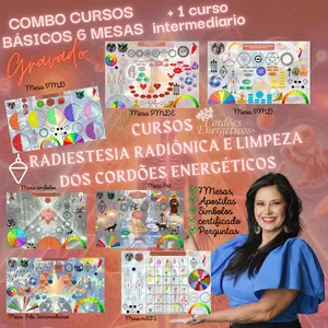 Imagem de capa para o Curso online Combo 7 Mesas Básico Radionica com Apometria e limpeza dos cordões energéticos