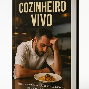 Imagem de capa para o Ebook Cozinheiro Vivo – O Manual de Sobrevivência Emocional na Cozinha Profissional