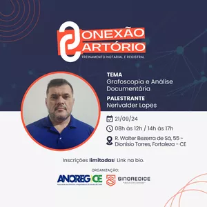 Imagem de capa para o Curso online Conexão Cartório - Curso de Grafoscopia e Análise Documental