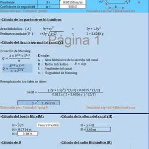 Imagen de portada para Curso online PLANTILLA EXCEL CALCULO DEL TIRANTE NORMAL CANAL TRAPEZOIDAL + VIDEO 